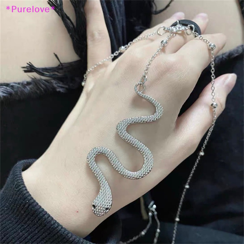 Purelove > Dây Xích Dài Màu Đen Phối Mặt Kim Loại Hình Rắn Phong Cách Bohemian Quyến Rũ Mới