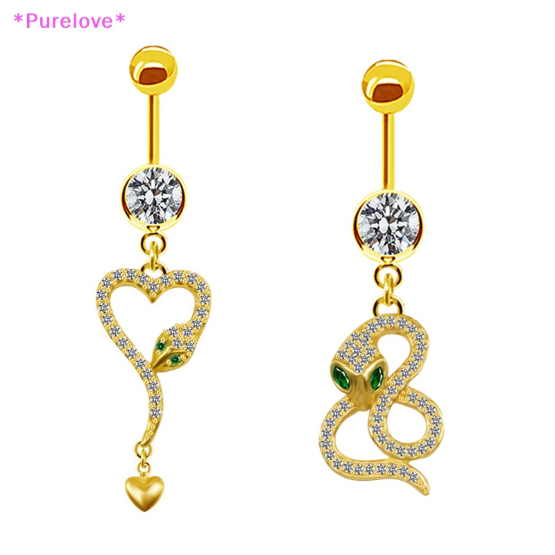 Khuyên Rốn Hình Rắn Bằng Thép Không Gỉ Cá Tính Thời Trang Mới