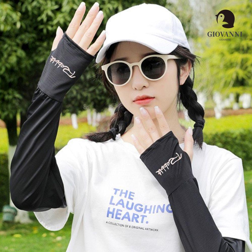 Găng Tay Chống Nắng / Tia UV / Chống Trượt Bằng Lụa Lạnh Thời Trang Cho Nữ