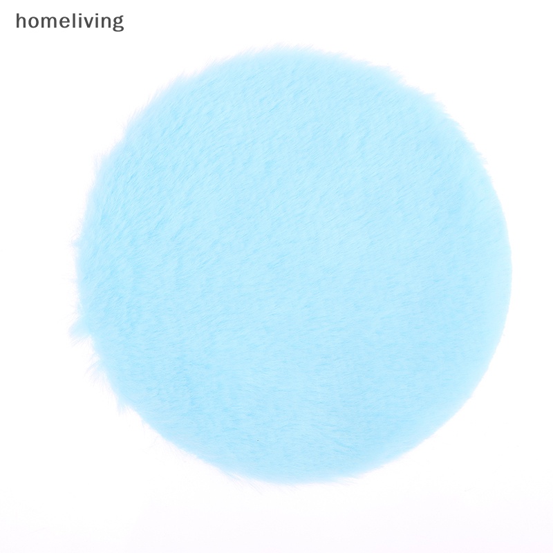 1 Thảm Lông Lót Sàn Hình Tròn Trang Trí Nhà Búp Bê