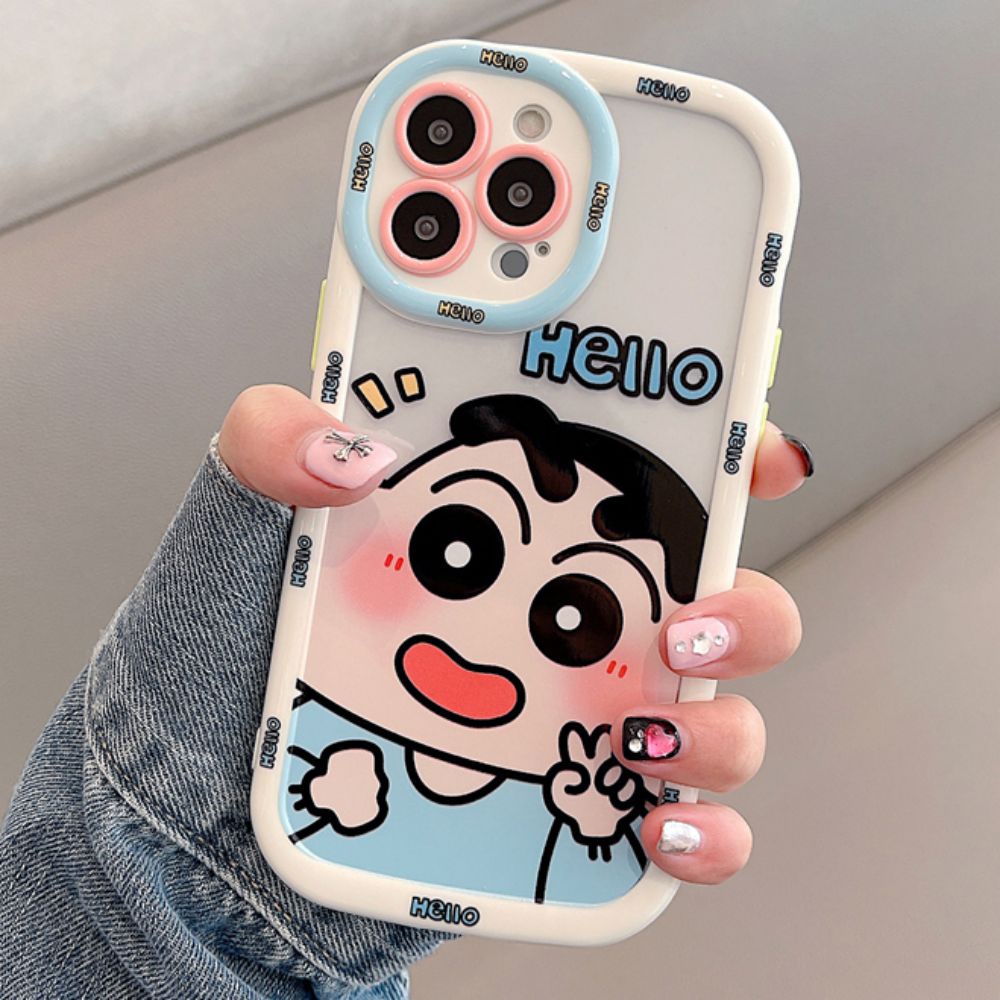 Ốp Điện Thoại TPU Mềm Chống Sốc In Hình Cậu Bé Bút Chì Dễ Thương Cho IPhone 11 12 13 14 Pro Max