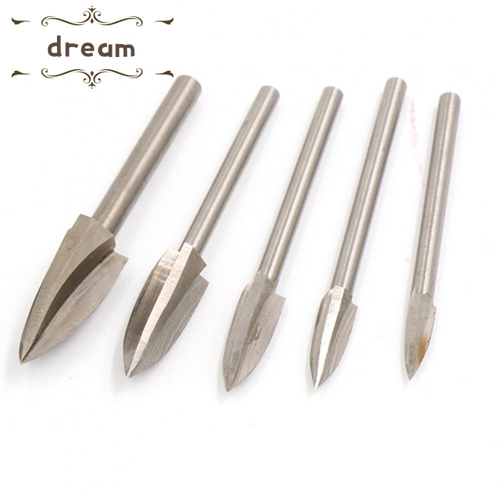 【DREAMLIFE】Drill Bit White Steel Woodworking 3mm Diameter For Carving Milling Cutter