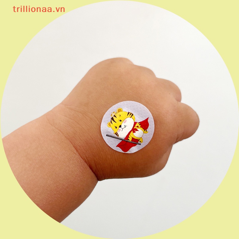 Hộp 120 Băng Cá Nhân Tròn Thoáng Khí Chống Thấm Nước Cho Bé