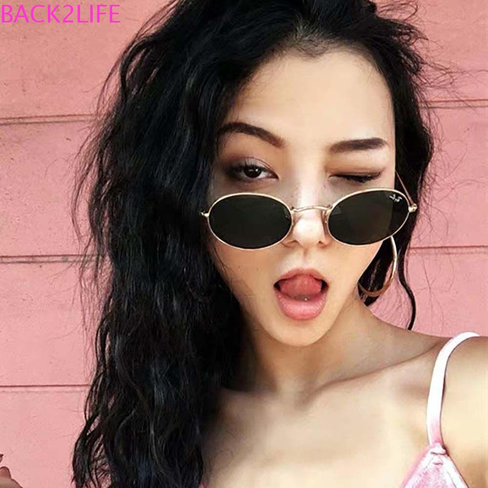 Kính Râm Tròn Gọng Kim Loại Màu Đen Phong Cách Hàn Quốc Cổ Điển Dành Cho Nam Back2Lilife