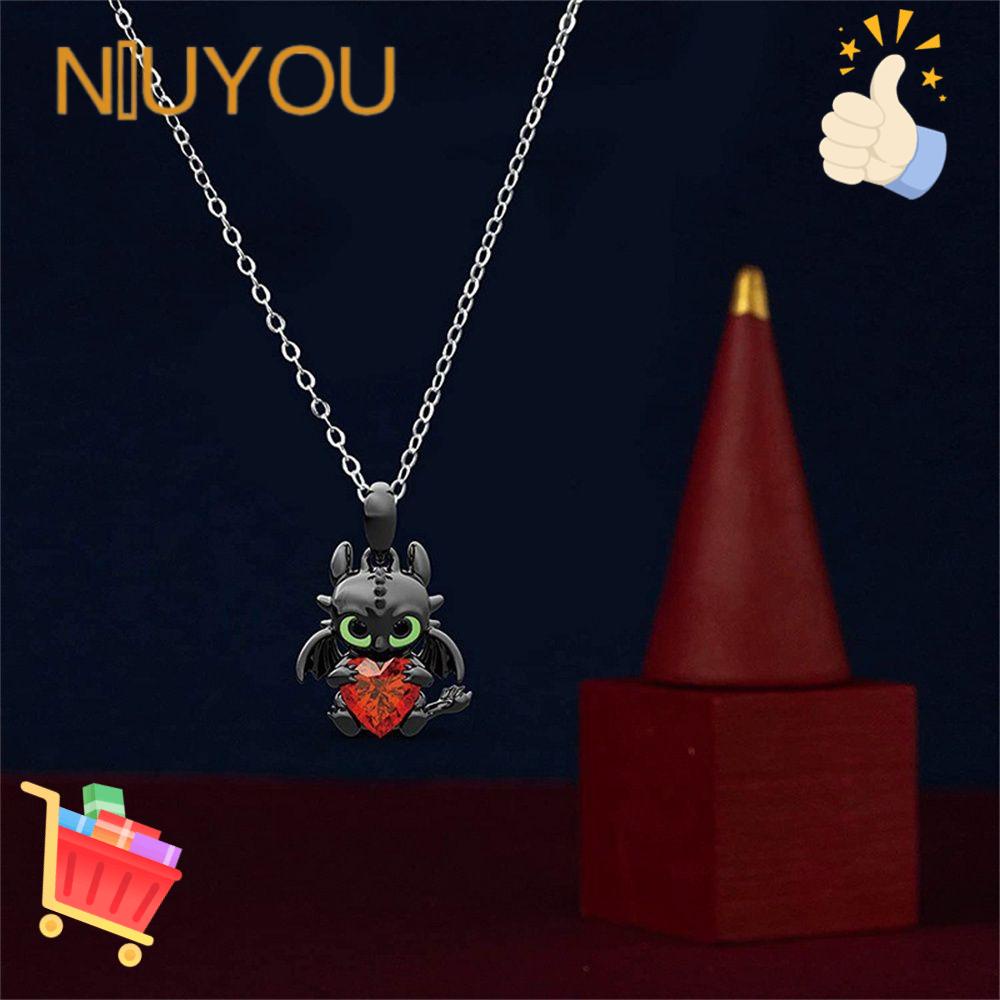 Vòng cổ Mặt Đá Hình Trái Tim Rồng Phong Cách Hip Hop Cho Cặp Đôi