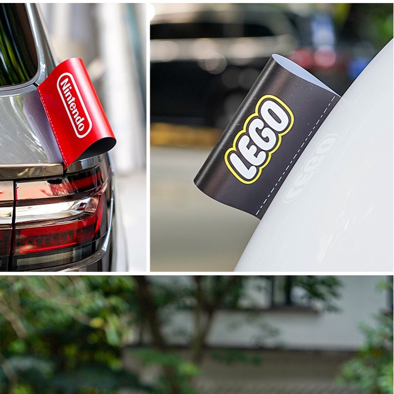 Miếng Dán Trang Trí Xe Hơi Hình Lego Sáng Tạo Độc Đáo