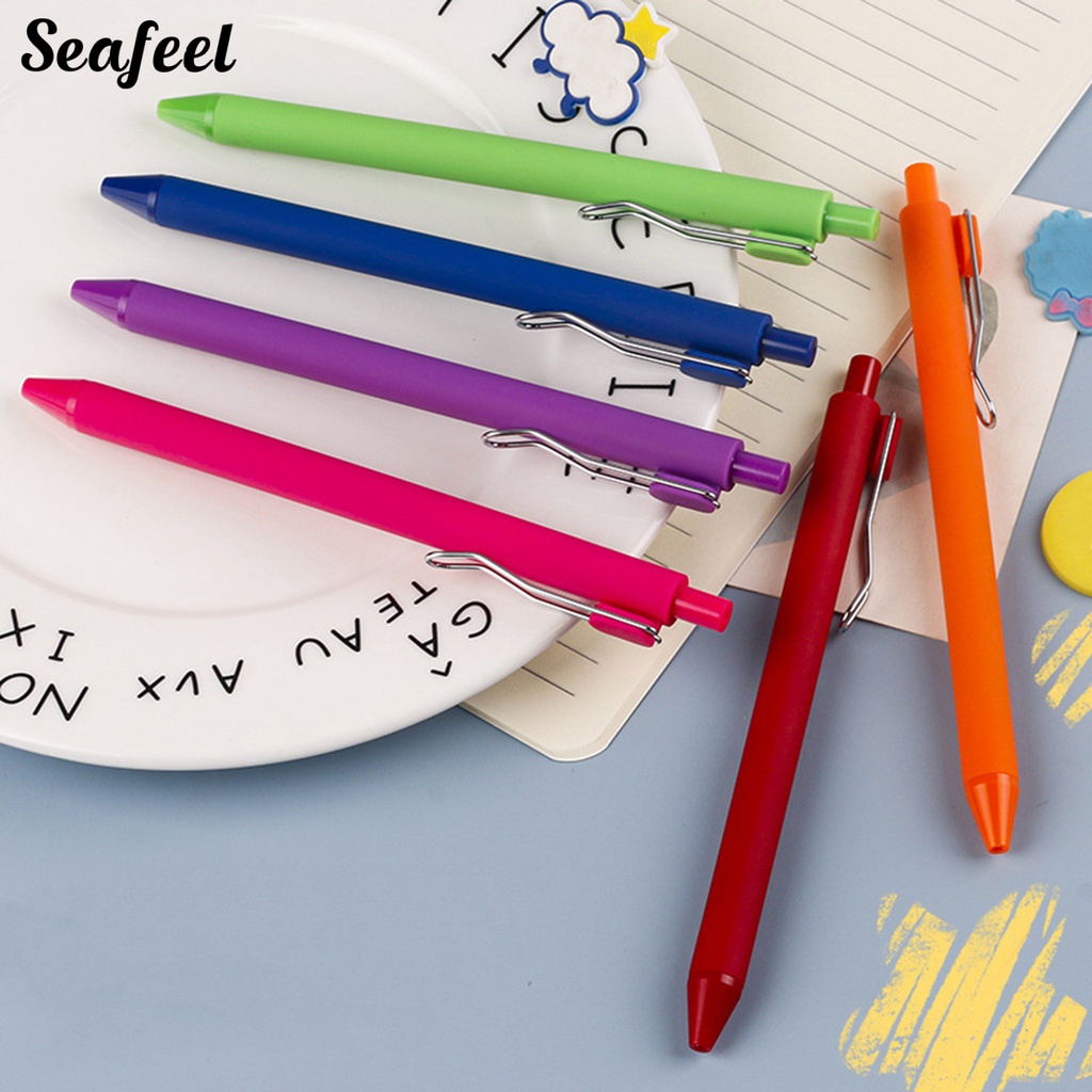 Set 2 Bút Bi Dạng Nhấn Siêu Nhẹ Nhanh Khô Tiện Dụng Chất Lượng Cao