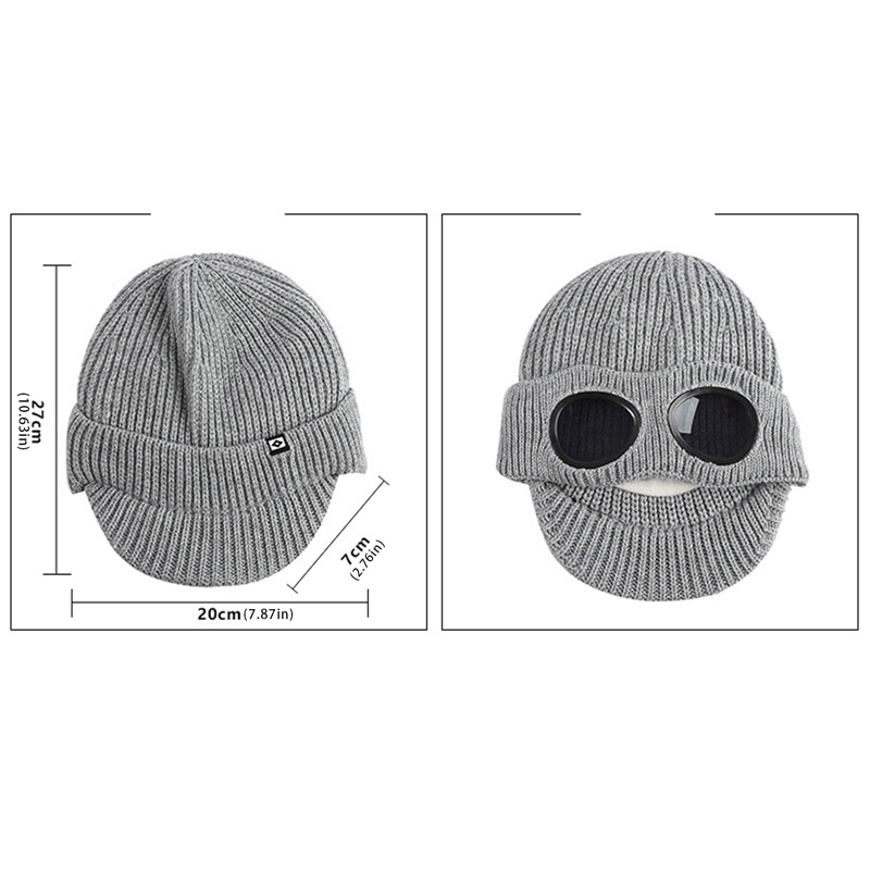 Fancysip Mũ Phi Công Dệt Kim Phối Lông Giữ Ấm Mùa Đông Phong Cách Hip Hop Đường Phố Cho Nam Và Nữ