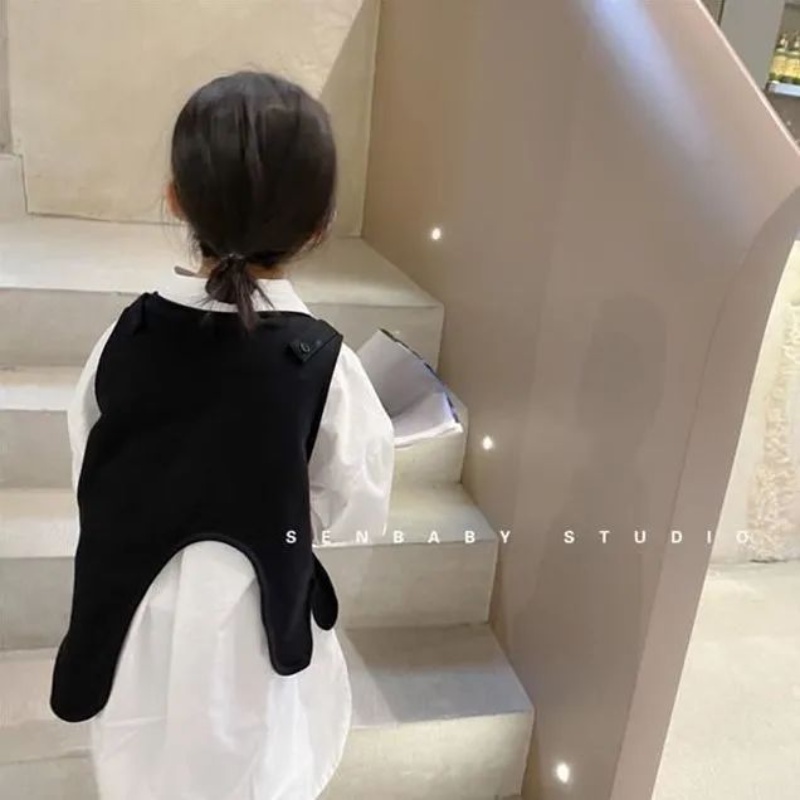 Áo Sơ Mi Dài Tay Giả Nhiều Lớp Thời Trang Mùa Thu Cho Bé Gái