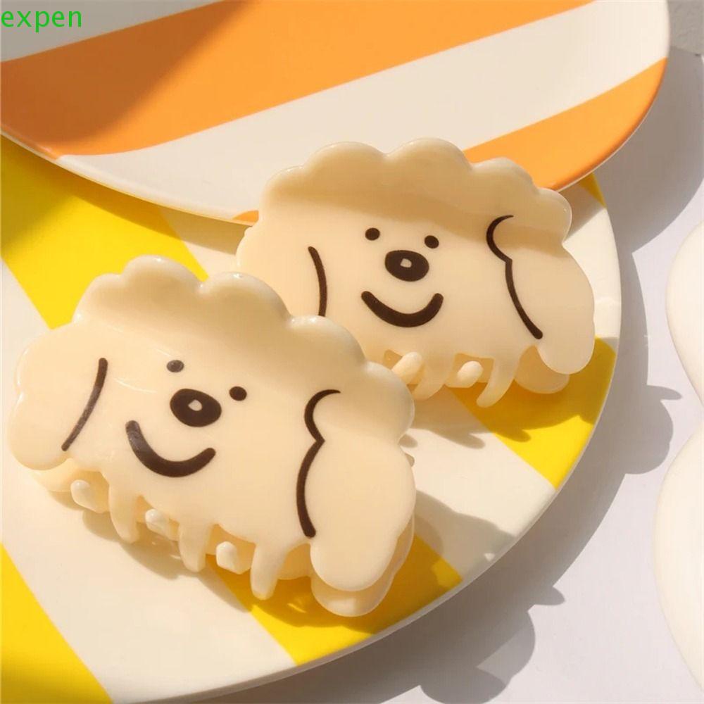 EXPEN Kẹp Tóc Acrylic Hình Móng Vuốt Cún Hoạt Hình Dễ Thương Ngọt Ngào Thời Trang Hàn Quốc Cho Nữ