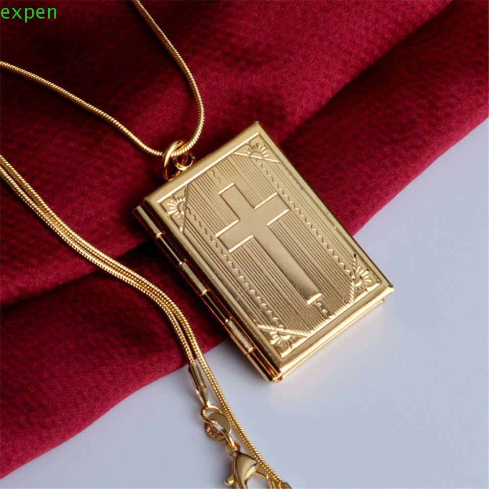 EXPEN Dây Chuyền Mặt Khung Hình Thánh Giá Thời Trang Cho Nữ
