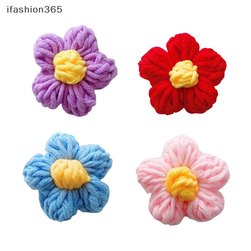 Trâm Cài Áo Hình Hoa Bằng Vải Dệt Kim Thủ Công Thời Trang Cho Nữ ifashion365