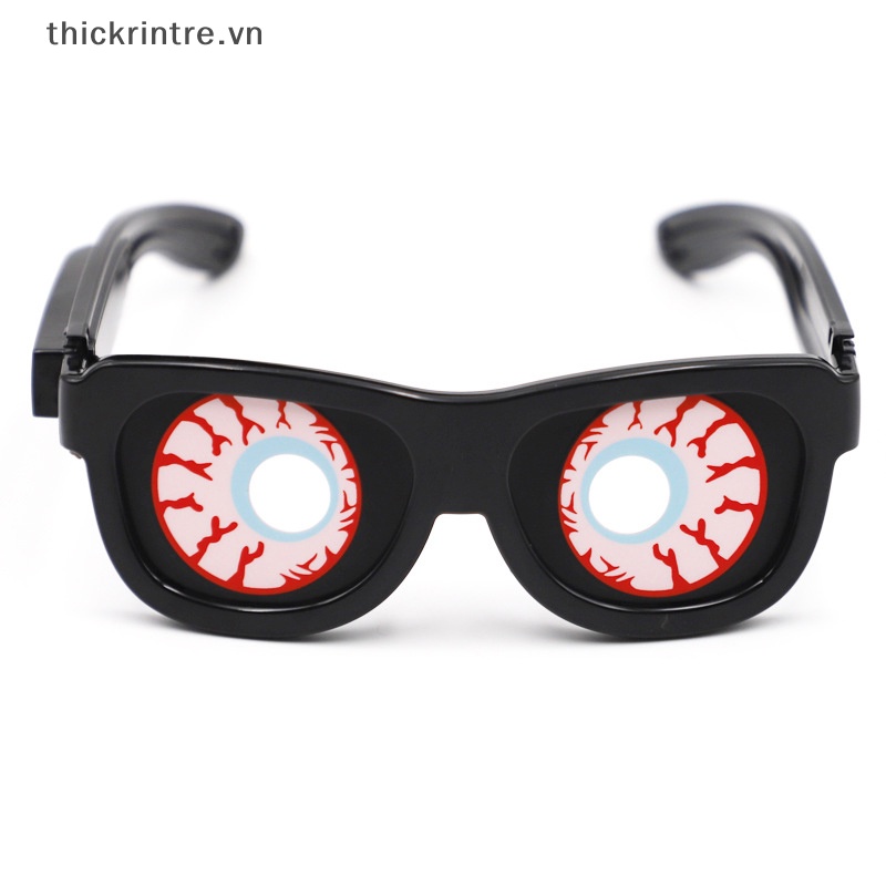 Mắt Kính Có Đèn LED Phát Sáng Kèm Sạc USB Độc Đáo Cho Dịp Halloween