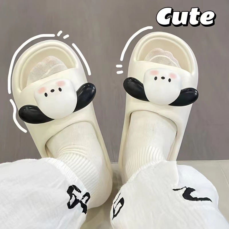 Đáy dày chống trơn trượt  dép chó dễ thương  bánh mì dép  sandal nữ AA6466