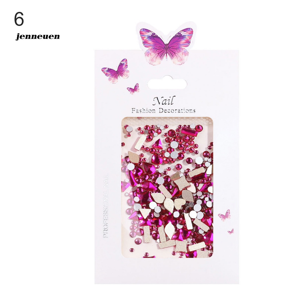 1 Túi Hạt Nhựa Resin Đính Trang Trí Móng Tay Độ Bóng Cao