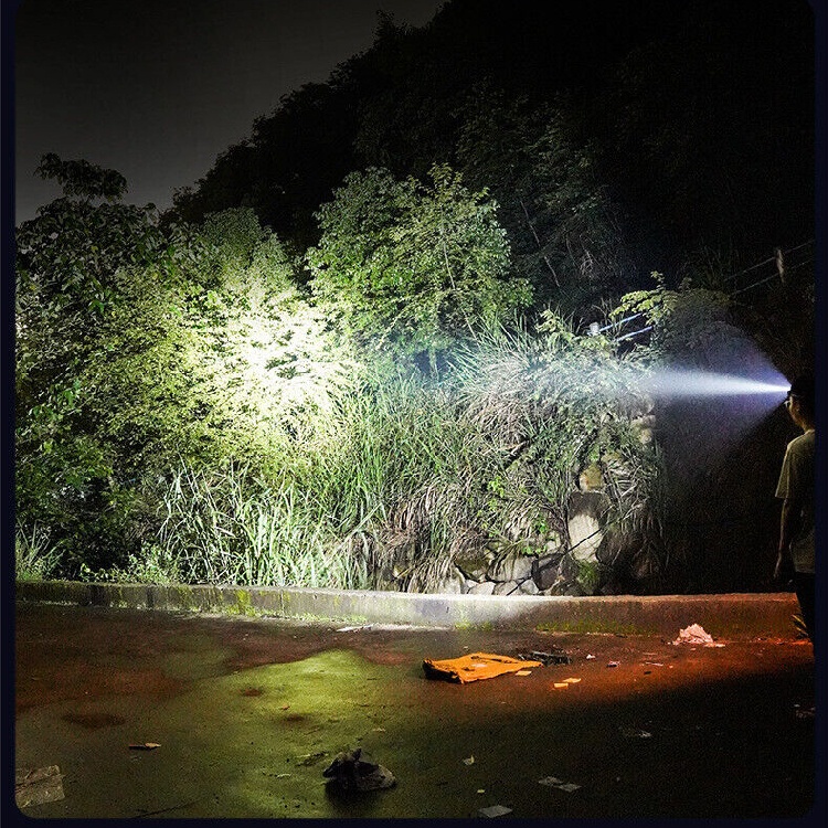 COB LED Headlamp USB Rechargeable Headlight Bar Torch Work Light Head Band Lamp