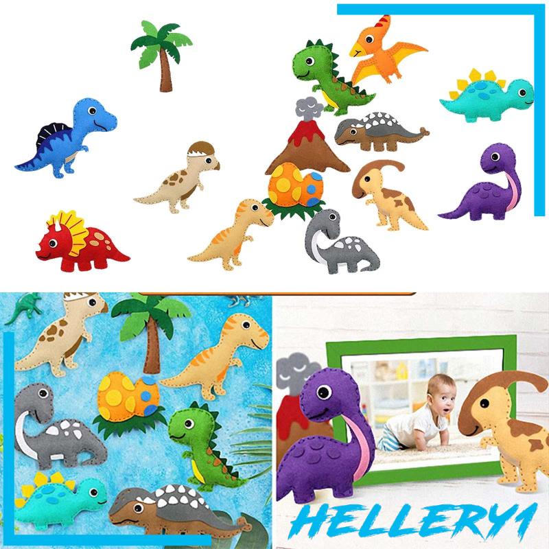 Bộ Dụng Cụ May Vá Thủ Công Bằng Vải Nỉ Hình Động Vật DIY Dành Cho Trẻ Em