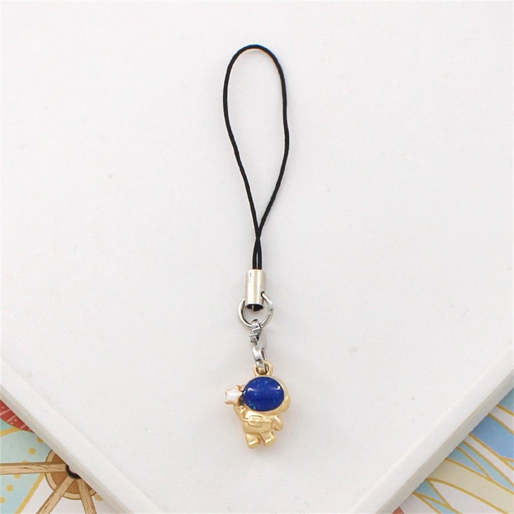 Móc Khóa Kim Loại Mini Hình Phi Hành Gia / Mặt Trăng / Ngôi Sao Dễ Thương Sáng Tạo Phù Hợp Làm Quà Cho