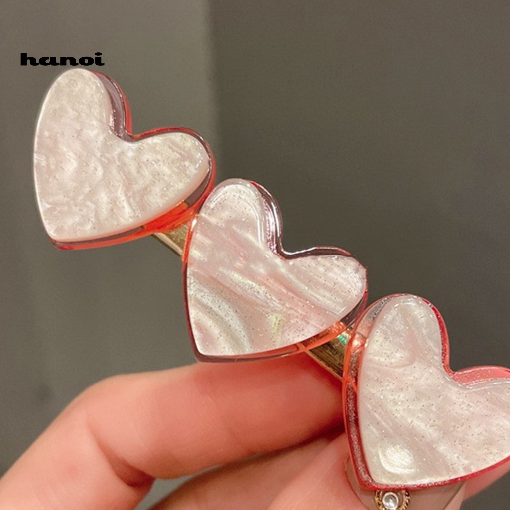 Set 2 Kẹp Tóc Hình Trái Tim Xinh Xắn Cho Nữ