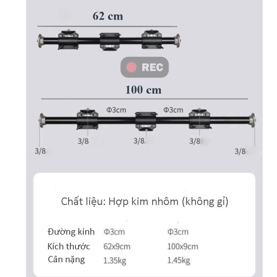 Tay boom treo máy ảnh góc quay overhead chuyên nghiệp
