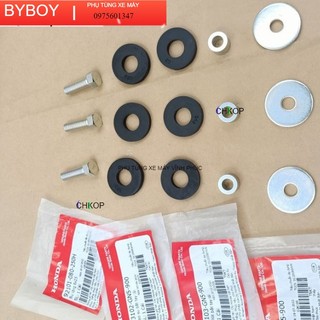 Bộ ốc cao su lắp ghi đông sọ khỉ xe dream ,wave , future... zin -chkop b&b
