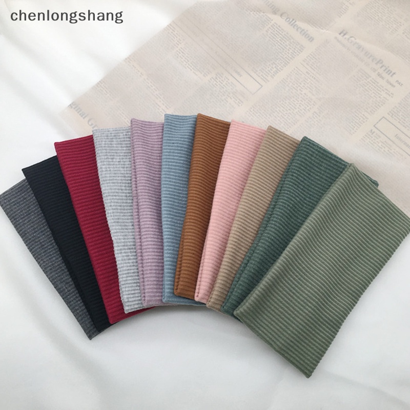 Chenlongshang Băng Đô Dệt Kim Bản Rộng Màu Trơn Đơn Giản Thông Dụng Rửa Mặt / Tập Yoga Thoải Mái Cho Nữ