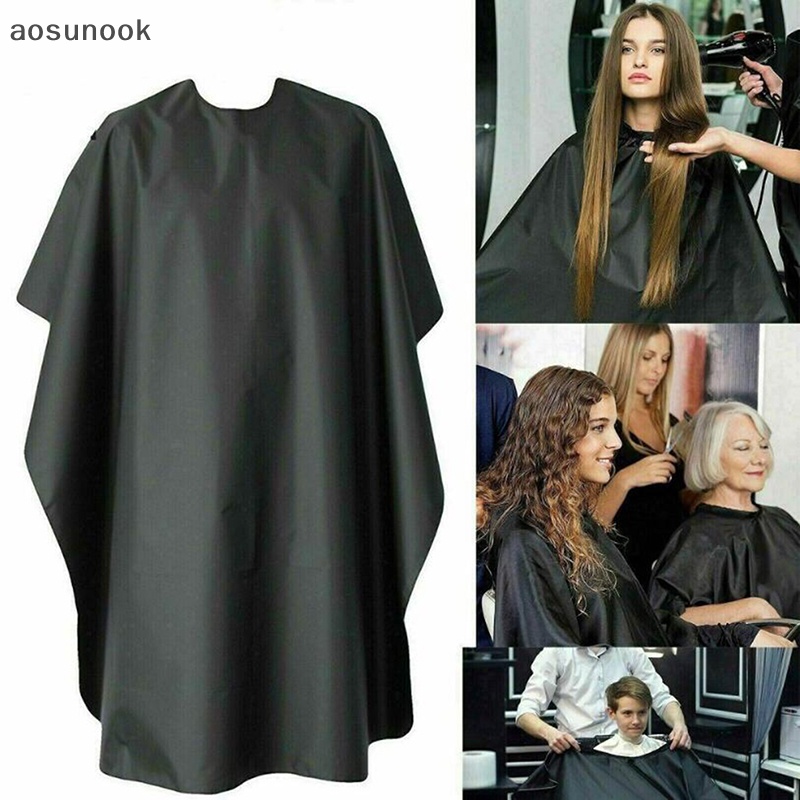 Áo Choàng Cắt Tóc aosunook Màu Đen Dành Cho Người Lớn