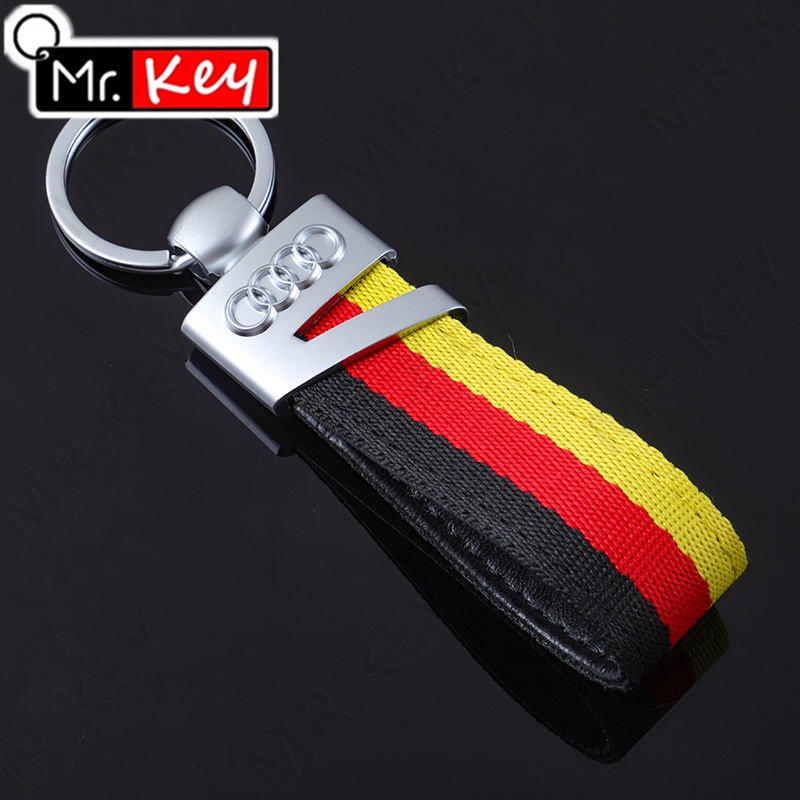 Móc Khóa Dây Nylon Bện Ba Màu Mr.Key Dành Cho Xe Hơi Biểu Diễn Đức