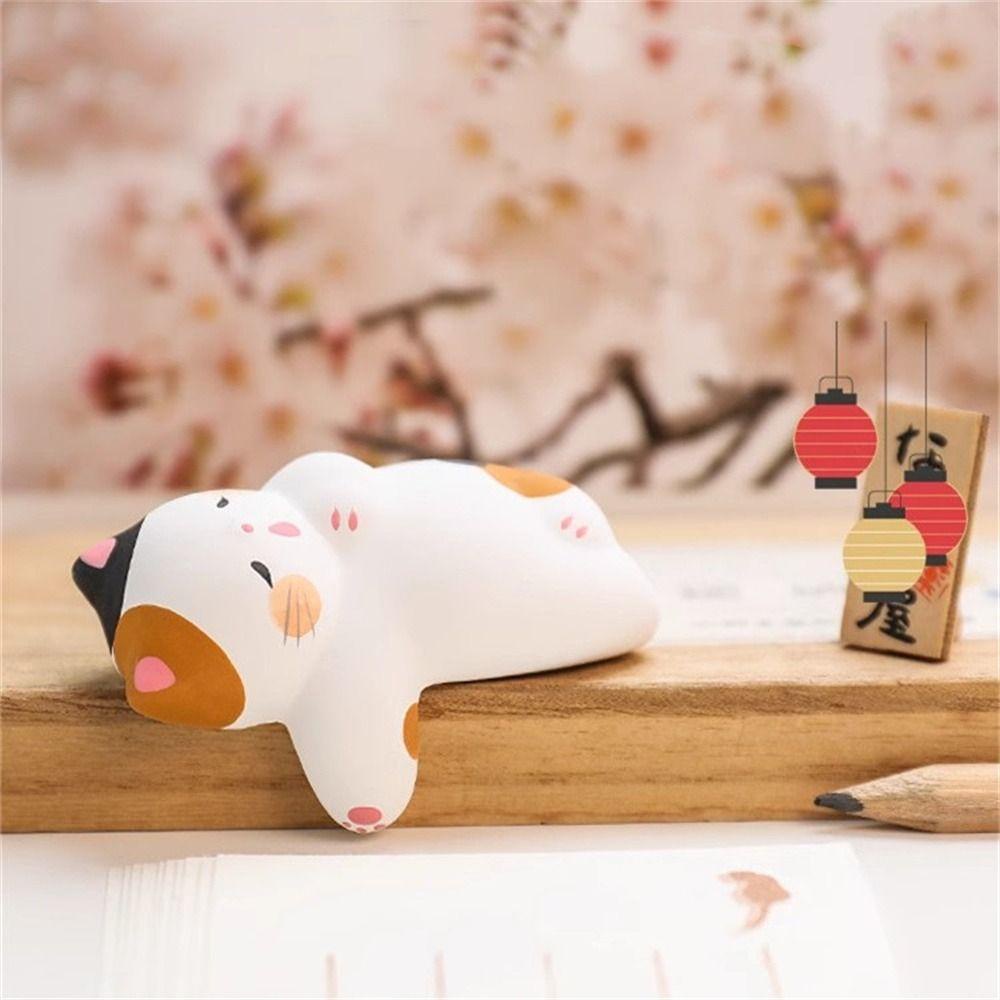 Đồ trang trí Chú Mèo Đen Mini Bằng Nhựa Resin Trang Trí Xe Hơi