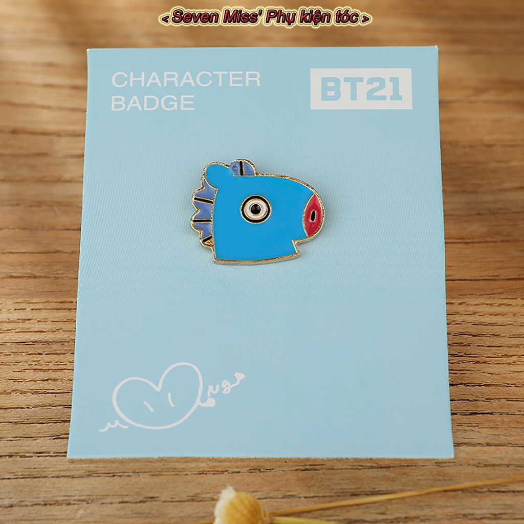 Bộ Sưu Tập Trâm Cài Áo Hình Nhóm Nhạc BTS Hàn Quốc Không Phai Màu