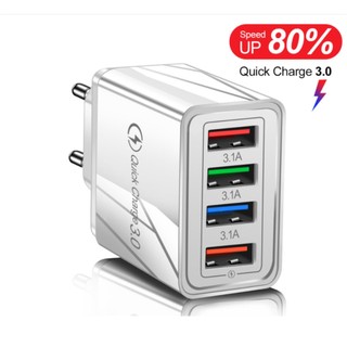 Củ sạc nhanh với 4 cổng usb cho điện thoại android ios