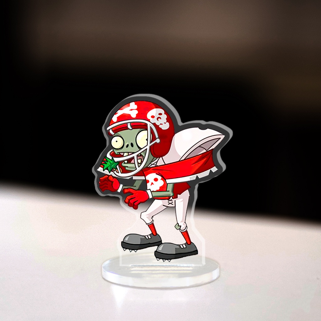 Mô hình Mini Plants vs Zombies Captain Deadbeard Torchwood Standee Chibi game trang trí góc học tập cao 3,5cm