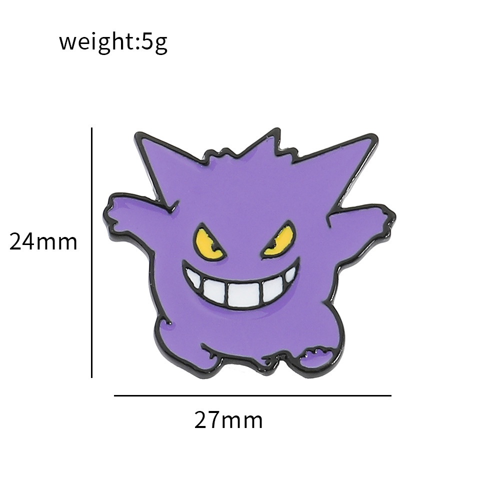 Ghim Cài Áo Họa Tiết Hoạt Hình Pokemon Độc Đáo