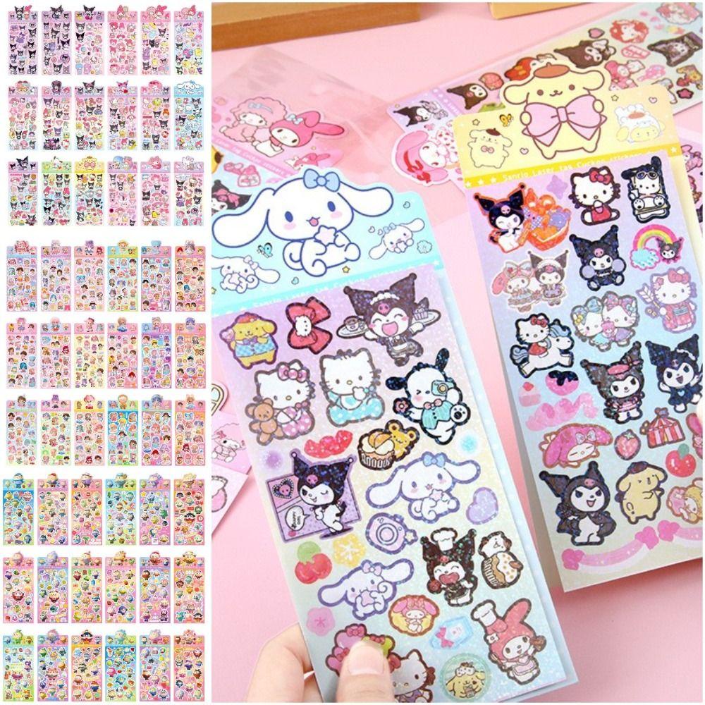Shanrong kuromi guka sticker, cartoonkuromi handmade toy, cartoon sticker melody quà tặng sinh nhật dễ thương đáng yêu