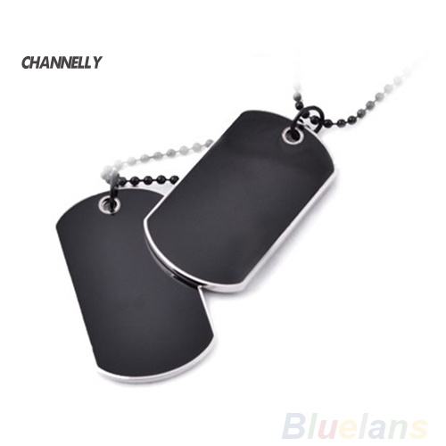 Vòng cổ Mặt Thẻ Tên Bằng Hợp Kim Phong Cách Cá Tính Cho Nam