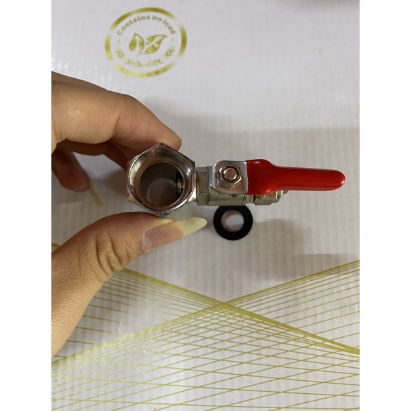 Bộ van chia nước đầu vào máy lọc nước hoặc dùng trong hệ thống phun sương, ren 21mm, có van khóa.