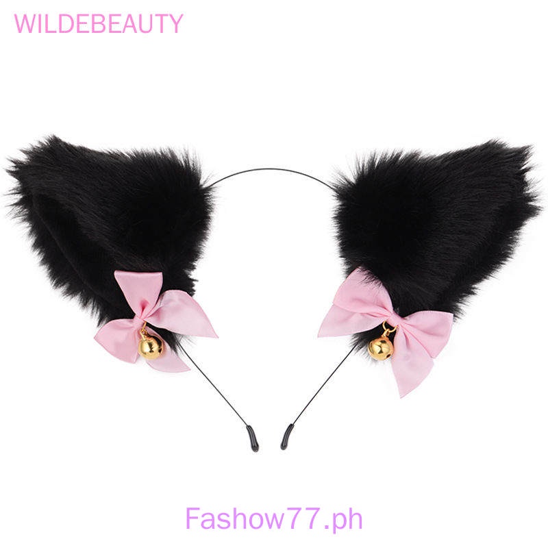 Cat ear bell headband Cos cat girl party festival hair band ornaments Christmas Halloween headgear Hair hoop accessories