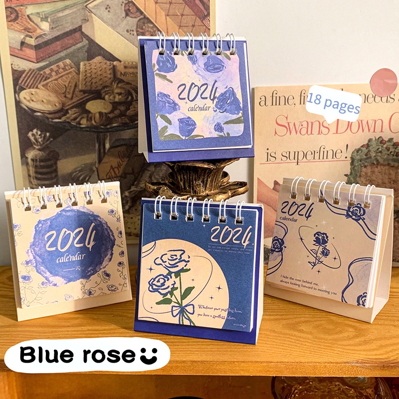 Lịch 2024 Để Bàn Màu Sắc Ngẫu Nhiên