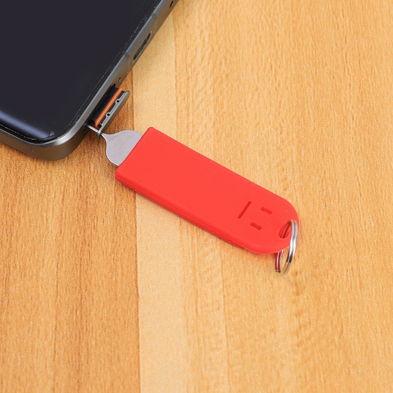 Cây Ghim Gắn Thẻ SIM Điện Thoại / Thẻ SIM Hình Mặt Cười Bằng Silicon