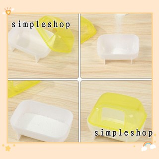 Bồn tắm chuột hamster mini bằng nhựa nhiều màu xinh xắn