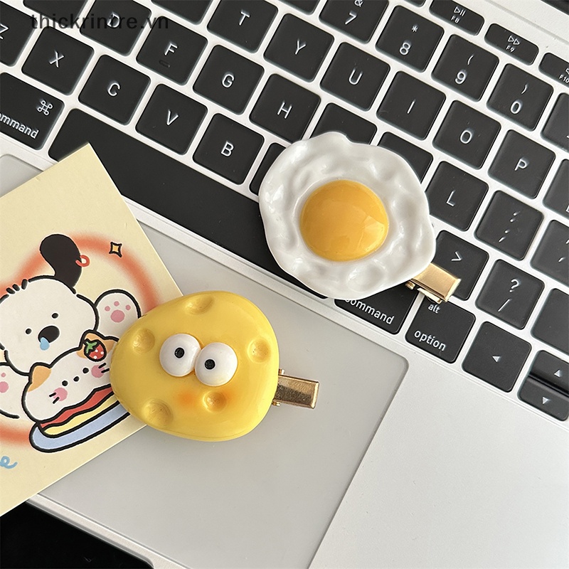 Set 2 Kẹp Tóc Hình Phô Mai Vàng Ngộ Nghĩnh