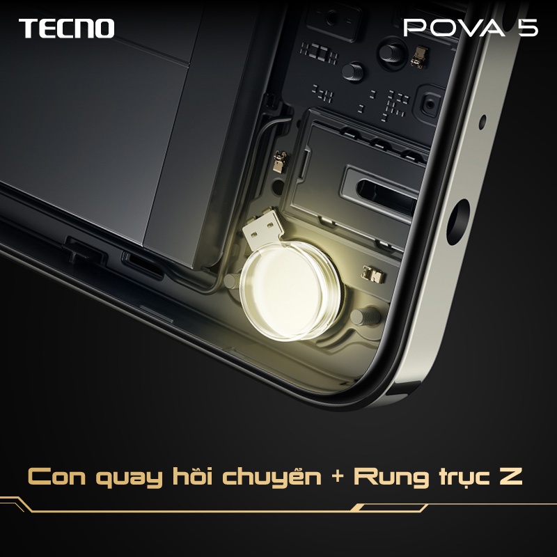 Điện thoại Tecno POVA 5 (8+8)/256GB - MediaTek G99 - Sạc nhanh 45W | Tần số quét 120HZ - Hàng Chính Hãng