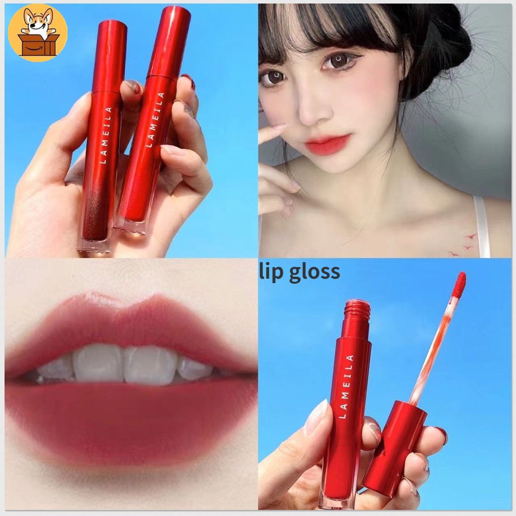 Son Tint Màu Lì & Vết Bẩn Nhung Hoàn Thiện Và Cà Chua - Không Phai Màu Dưỡng Ẩm