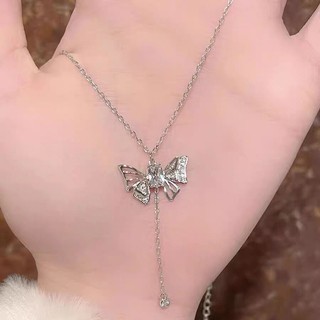 Vòng cổ Mặt Bướm Đính Đá Pha Lê