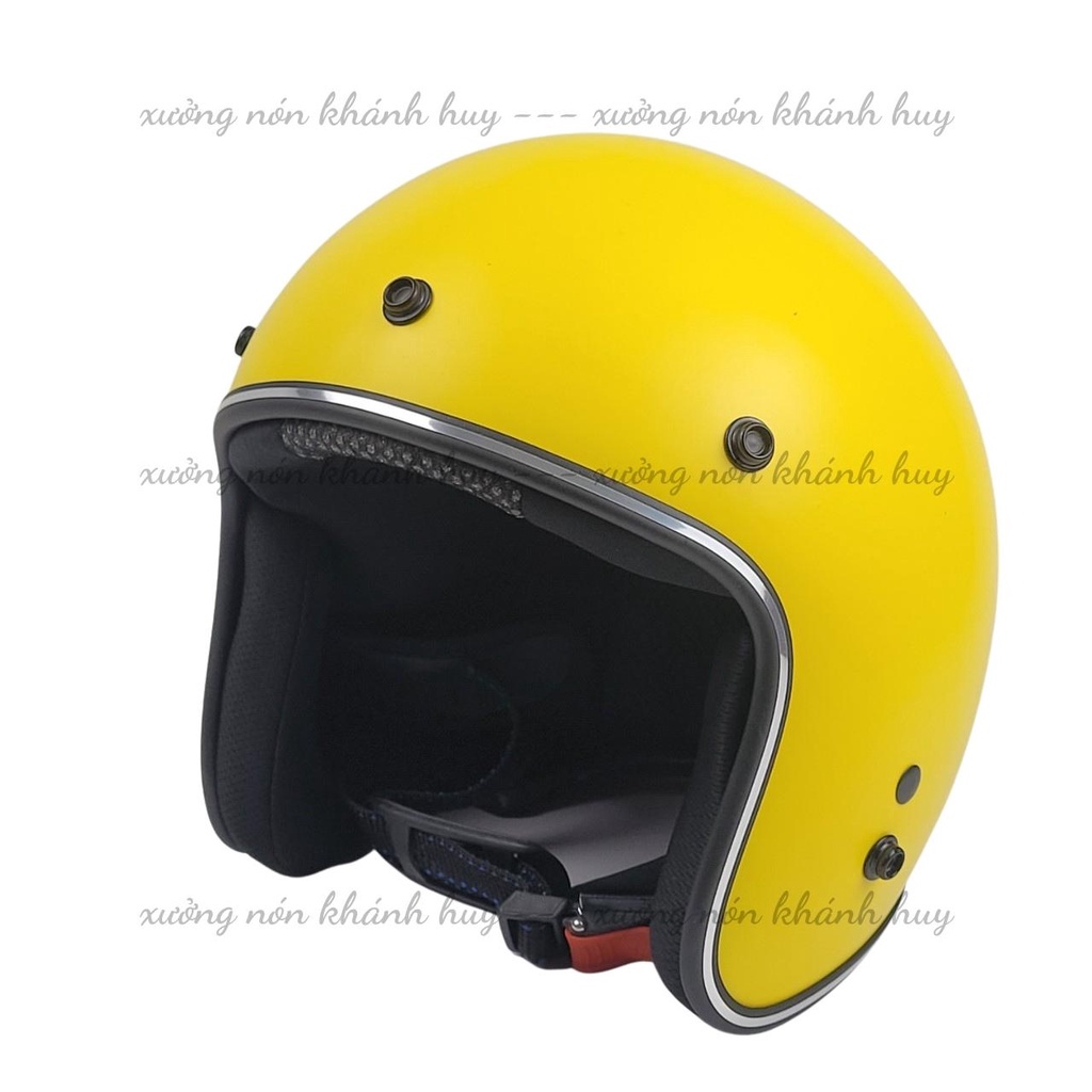 Mũ Bảo Hiểm 3/4 đầu  Lót 7 Màu Cao Cấp Như Hình - Hàng CTY-Cam Kết Chất Lượng Giống Hình 100%