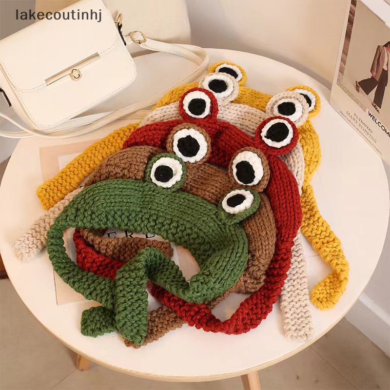 Mũ Dệt Kim Hình Ếch Con Phong Cách Hàn Quốc Đáng Yêu Cho Nữ