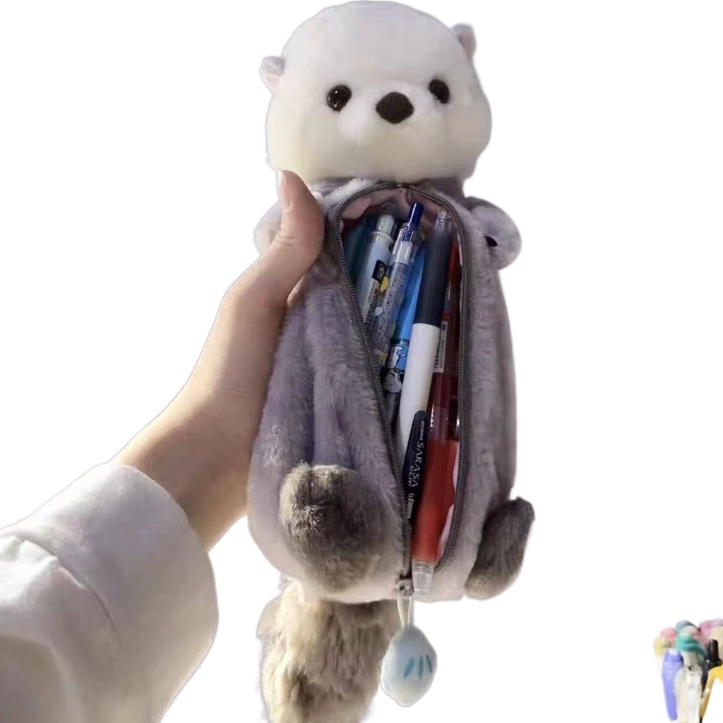 Túi Đựng Bút Hình Thú Nhồi Bông Đáng Yêu