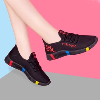 🇻🇳Có Sẳn Hàng🇻🇳 Giày Nữ Thể Thao Đen Mềm Đế Thoáng Khí Cho Dã Ngoại Và Thư Giãn