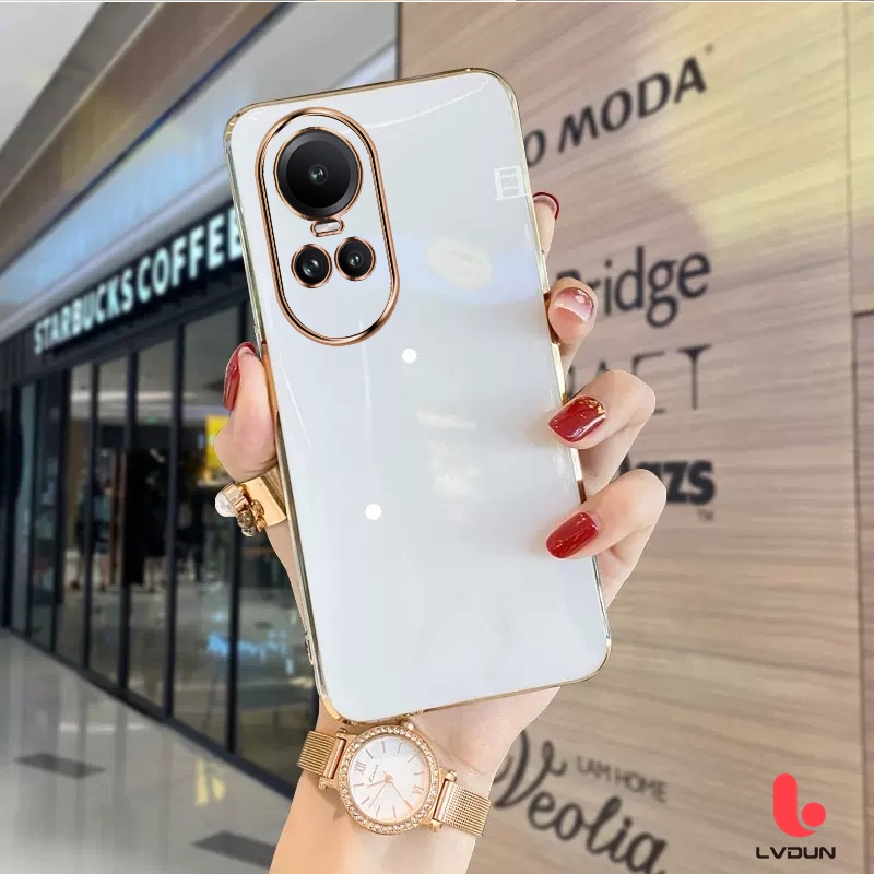 Ốp Điện Thoại Cho OPPO Reno10 5G Reno 10Pro 5G Bảo vệ tay áo mềm tay áo mạ OPPO Reno 10 5G Reno 10Pro 5G 2B-ZB