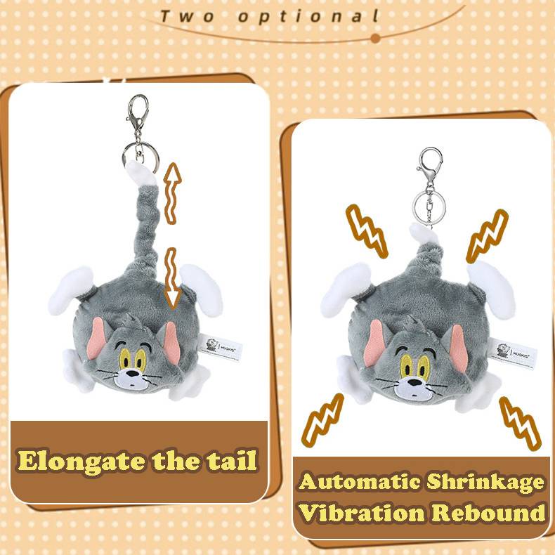 Móc Khóa Hình Búp Bê Tom Và Jerry Nhồi Bông Đáng Yêu